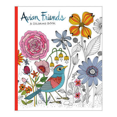 Avian Friends Coloring Book by Galison image