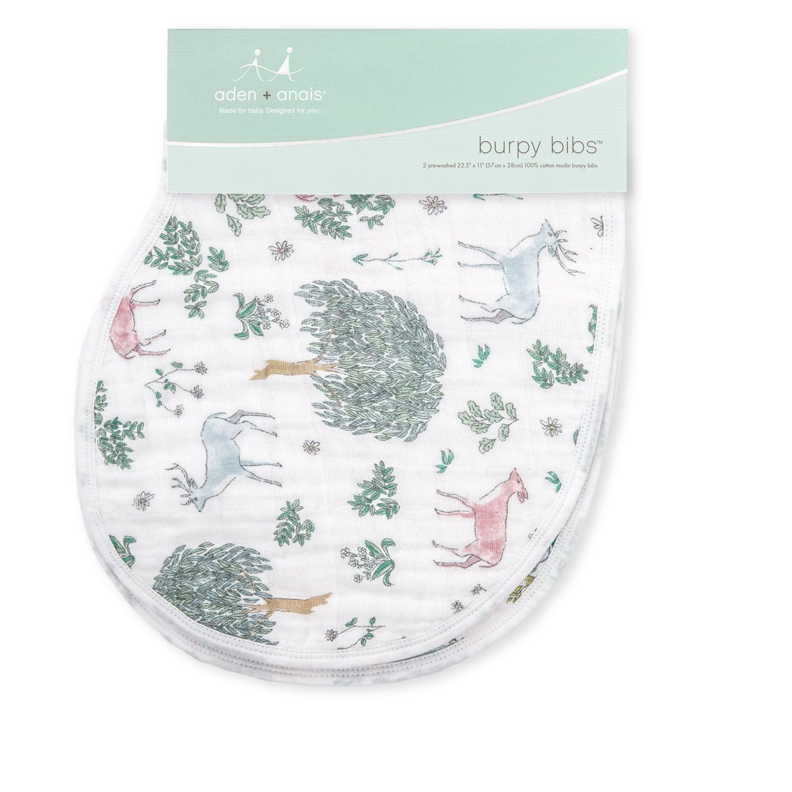 Aden + Anais: Classic Burpy Bib - Forest Fantasy (2 Pack) image
