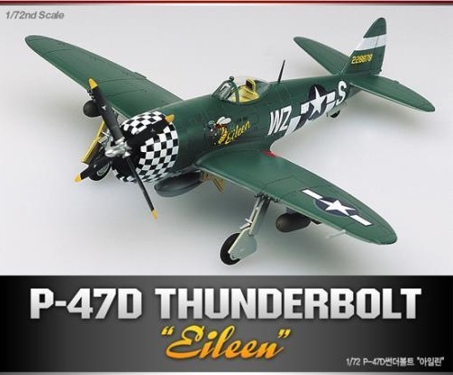 Academy P-47D Thunderbolt "Eileen" 1/72 Model Kit image