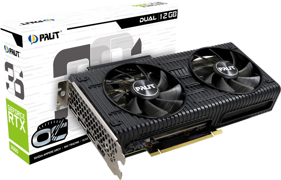 NVIDIA GeForce RTX 3060 Dual OC Palit GPU image