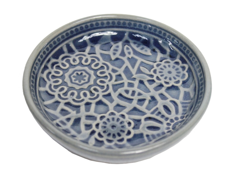 Botanic Dark Blue Dish (16cm) image