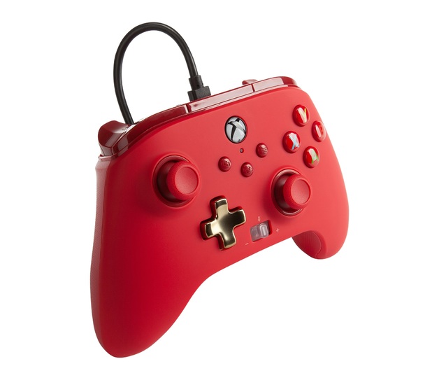 PowerA Xbox Enhanced Wired Controller (Bold Red) | Xbox Series X | In