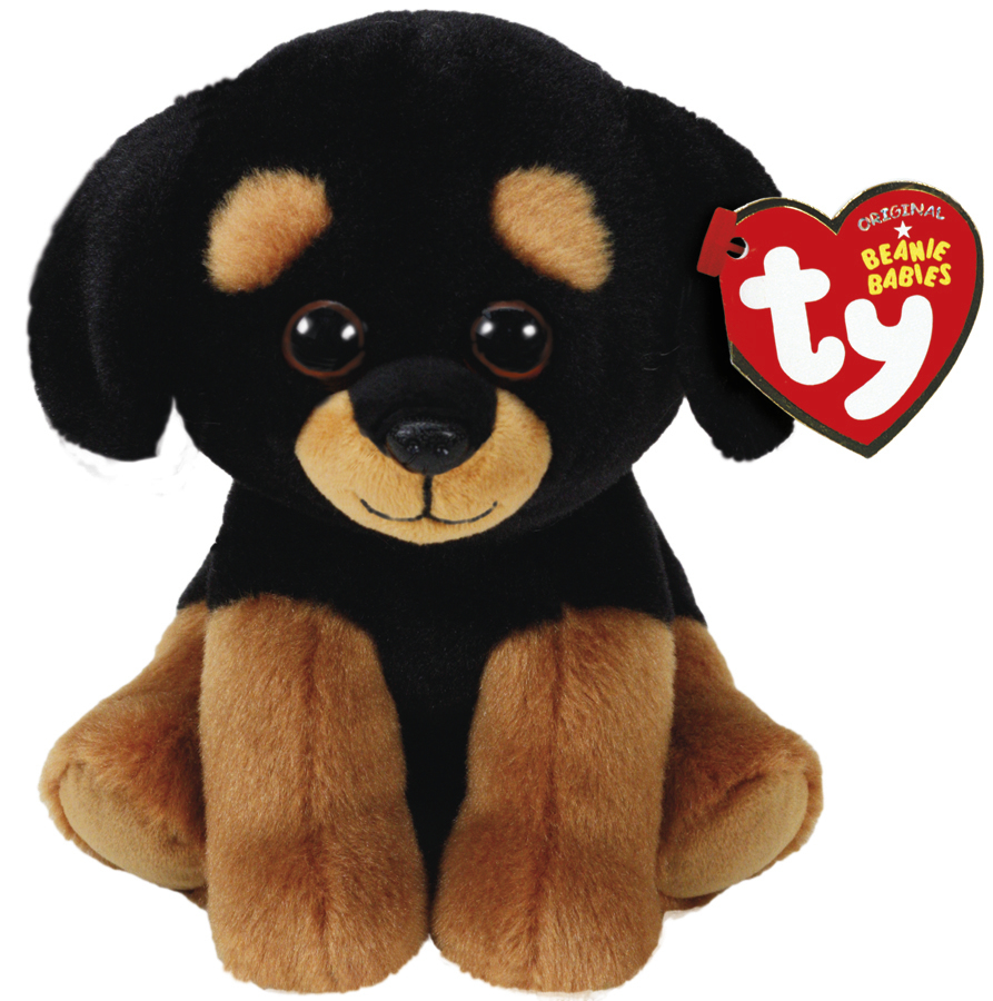 Ty Beanie Babies: Trevour Rottweiller - Small Plush