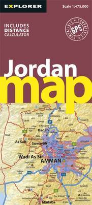 Jordan Road Map by Explorer Publishing and Distribution image
