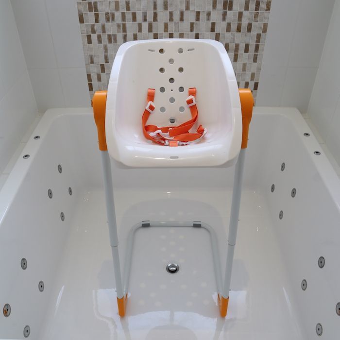 Charli: Baby Shower Chair - Orange/White image