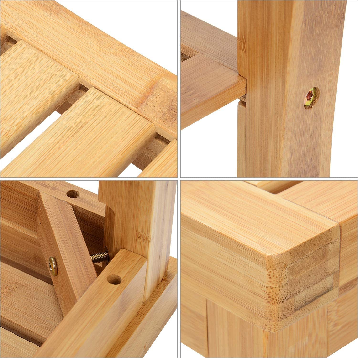 Buy Bamboo Shower Bench Stool at Mighty Ape NZ
