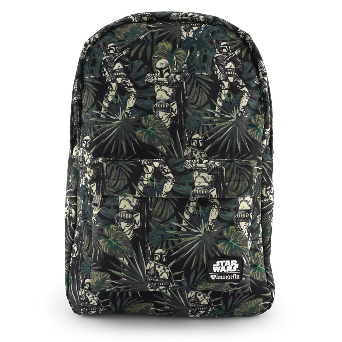 Loungefly Star Wars Boba Fett Leaves Print Backpack image