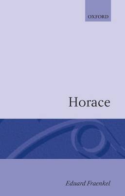 Horace by Eduard Fraenkel image