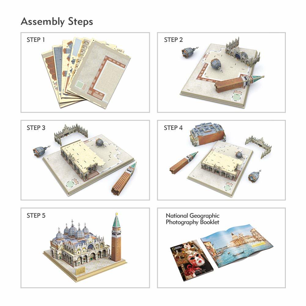 Cubic Fun: National Geographic 3D Model Puzzle - St.Mark's Square (Venice) image