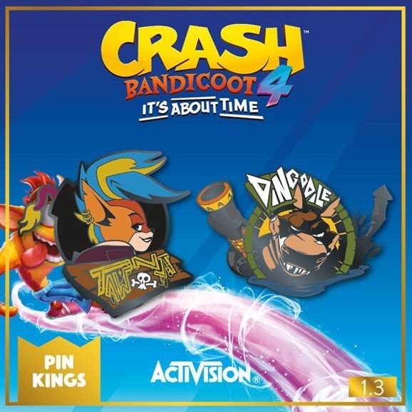 Crash Bandicoot: Pin Badge Set - Tawna & Dingodile
