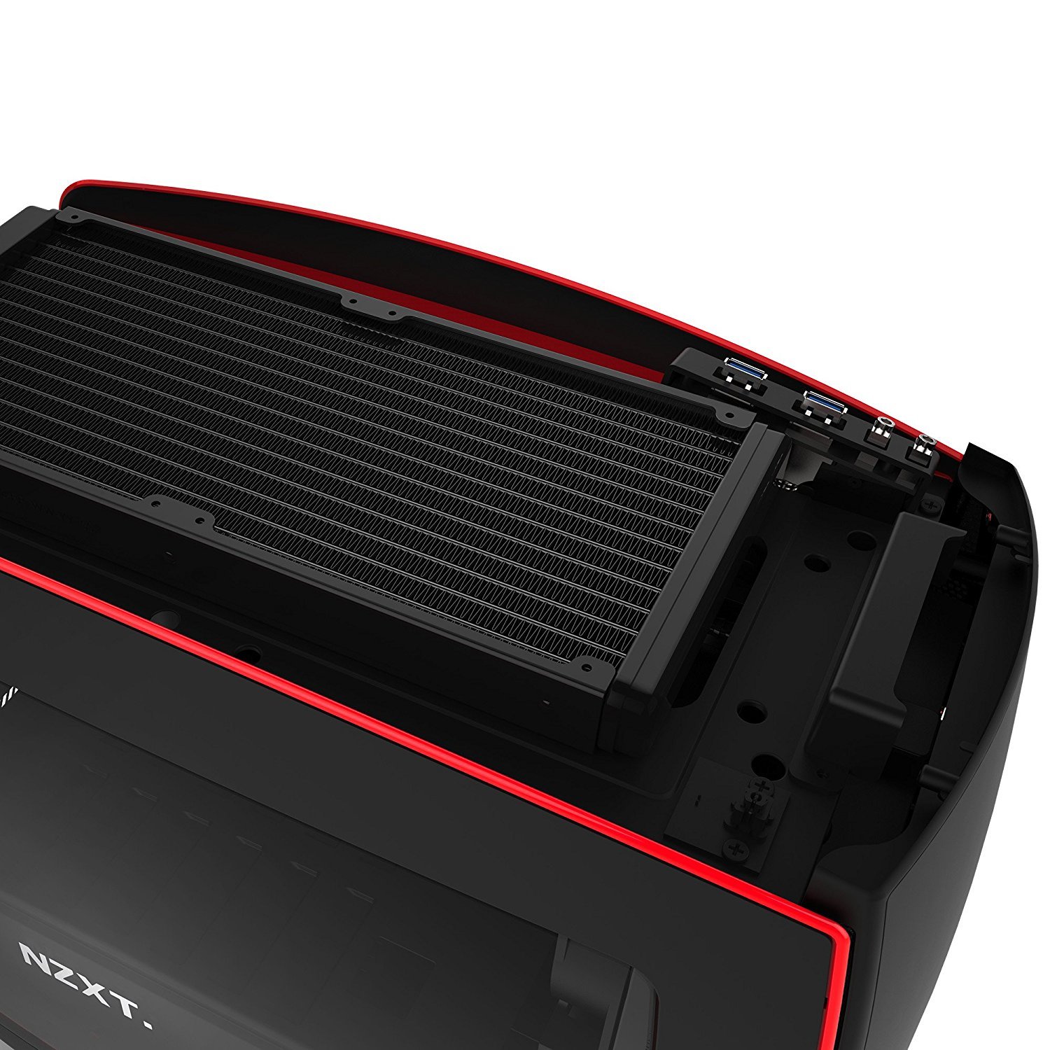 NZXT Manta Mini-ITX Case - Black/Red image