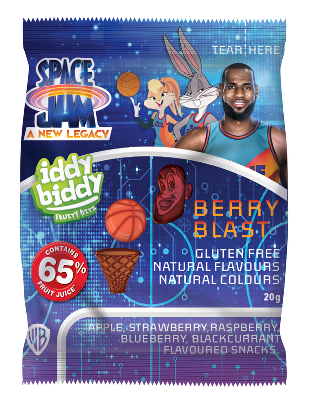 Space Jam Iddy Biddy Fruit Snacks 8 Snack Packs 160g 6pk at Mighty Ape NZ