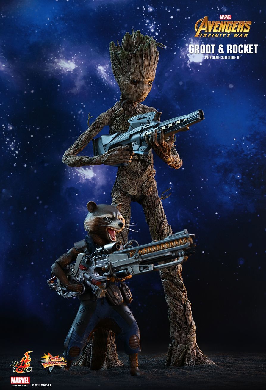 Groot & Rocket - 12" Articulated Figure Set image