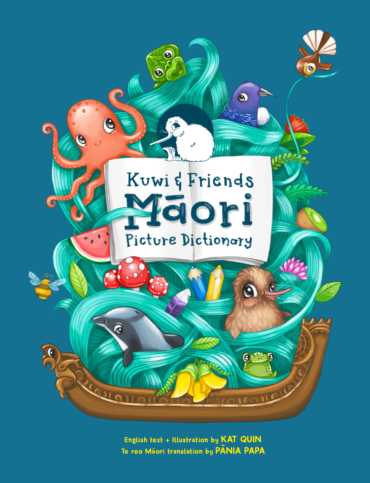 Kuwi & Friends Māori Picture Dictionary by Kat Merewether image