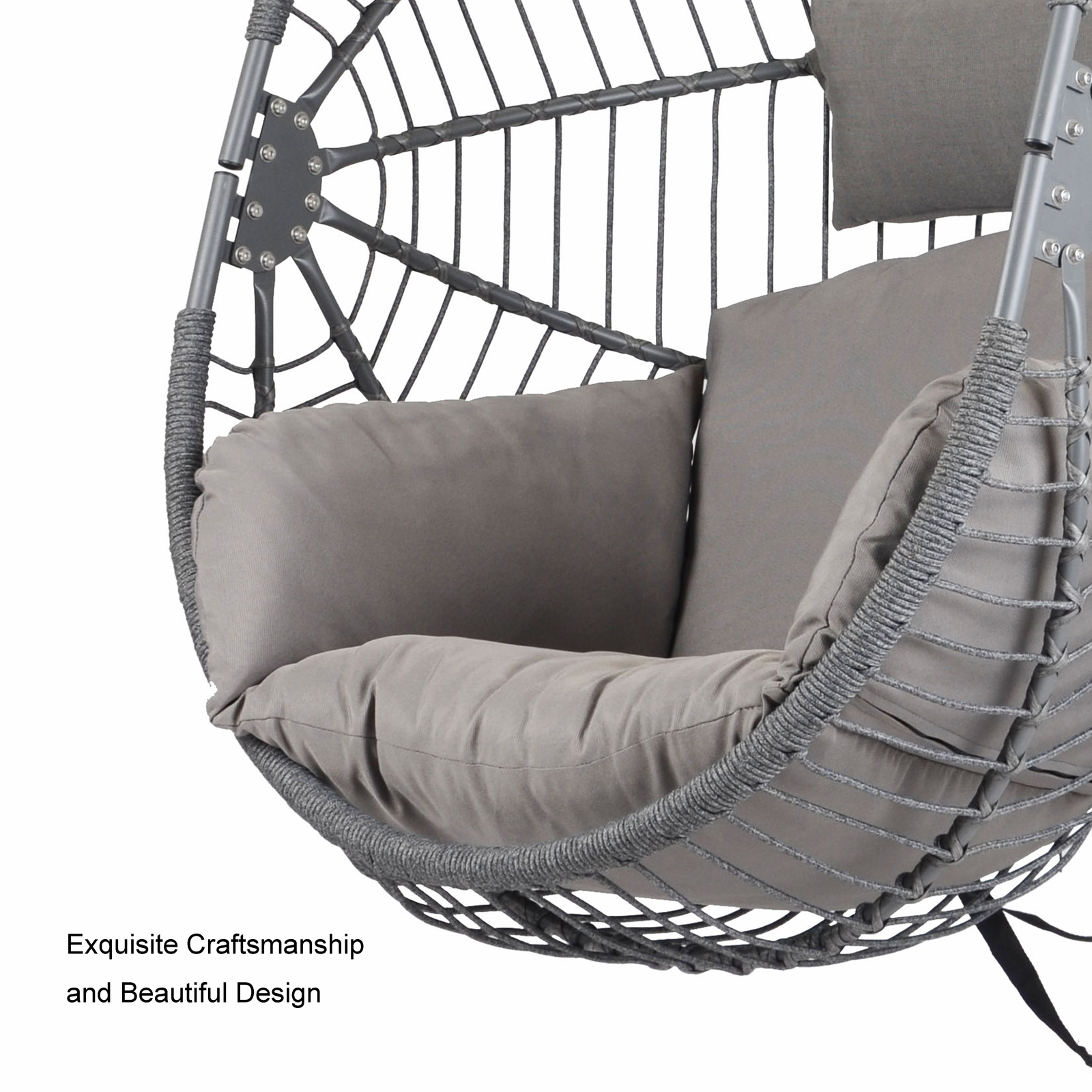 Buy Fraser Country PE Rattan Hanging Egg Chair at Mighty Ape NZ