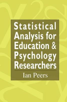 Statistical Analysis for Education and Psychology Researchers by Ian Peers image