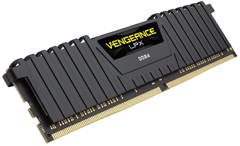 16GB Corsair Vengeance LPX (2x8GB) DDR4 DRAM 2666MHz C16 Memory Kit - Black image
