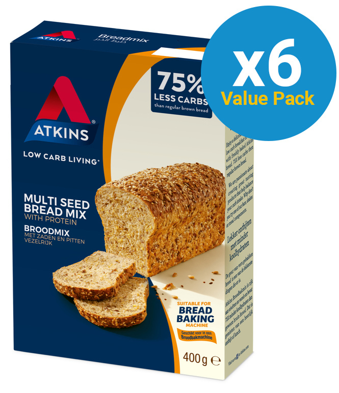 Atkins Low Carb Breadmix 400g (6 Box Value Pack) image