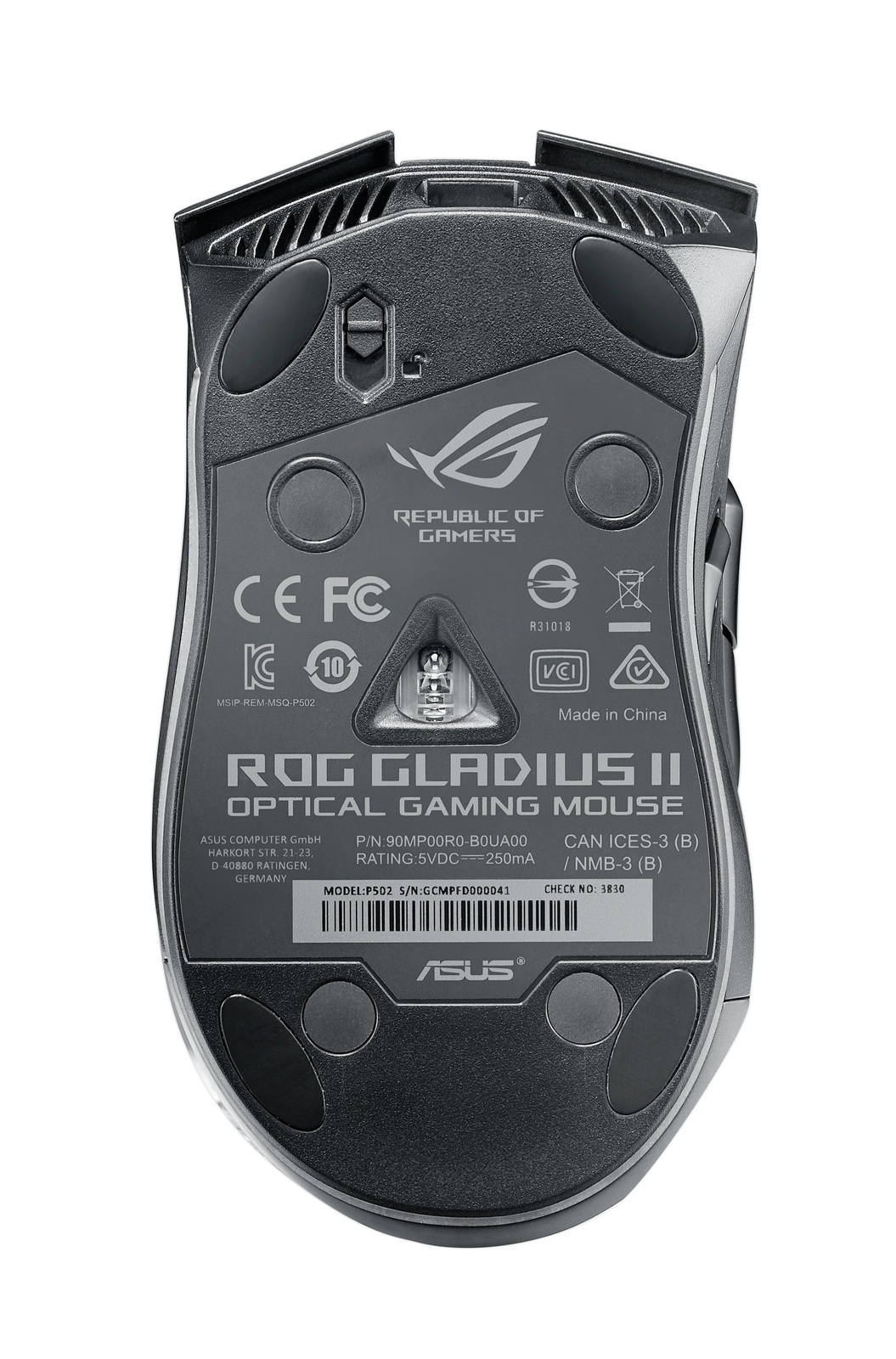 ASUS ROG Gladius II Gaming Mouse for image