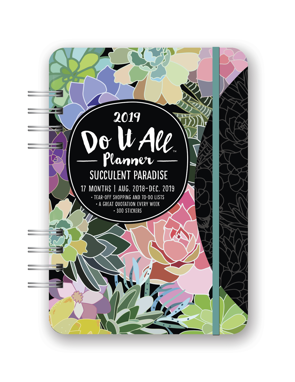 Do It All: Succulents 17 Month 2019 A5 Diary image