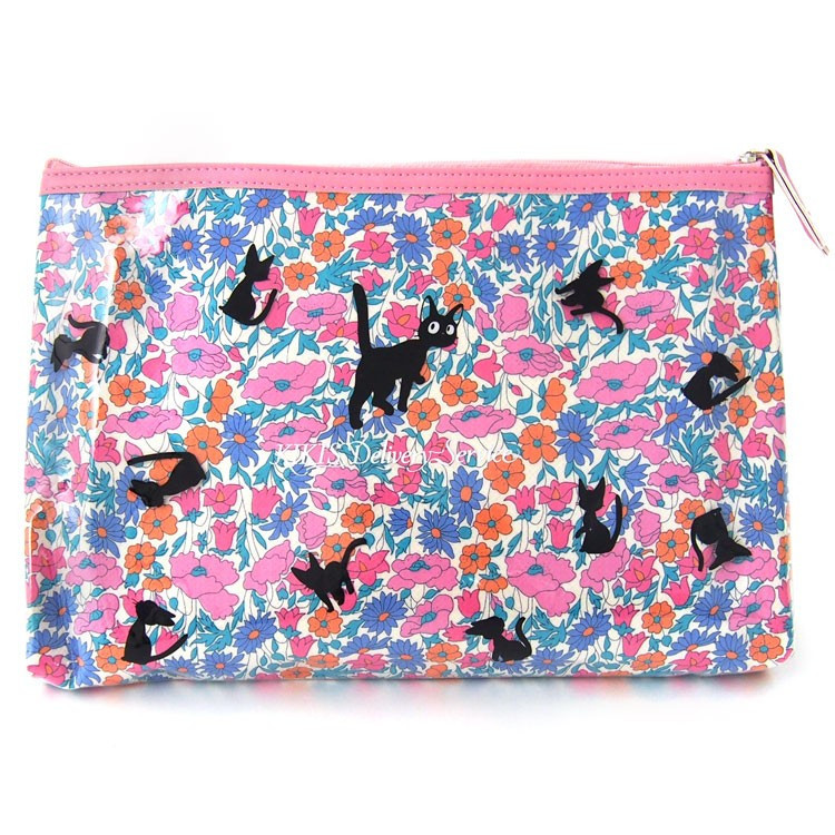 Kiki's Delivery Service Jiji Garden Series Vinyl Pouch - Pink