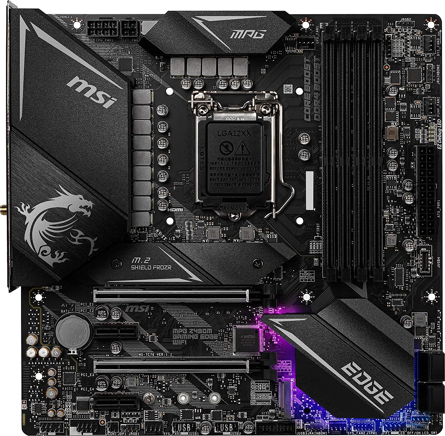 MSI MPG Z490M Gaming Edge WiFi mATX Motherboard at Mighty Ape NZ