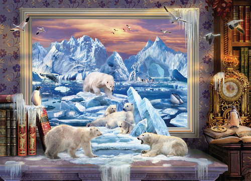 Holdson: 1000pce Puzzle - Arctic Ice Bears image