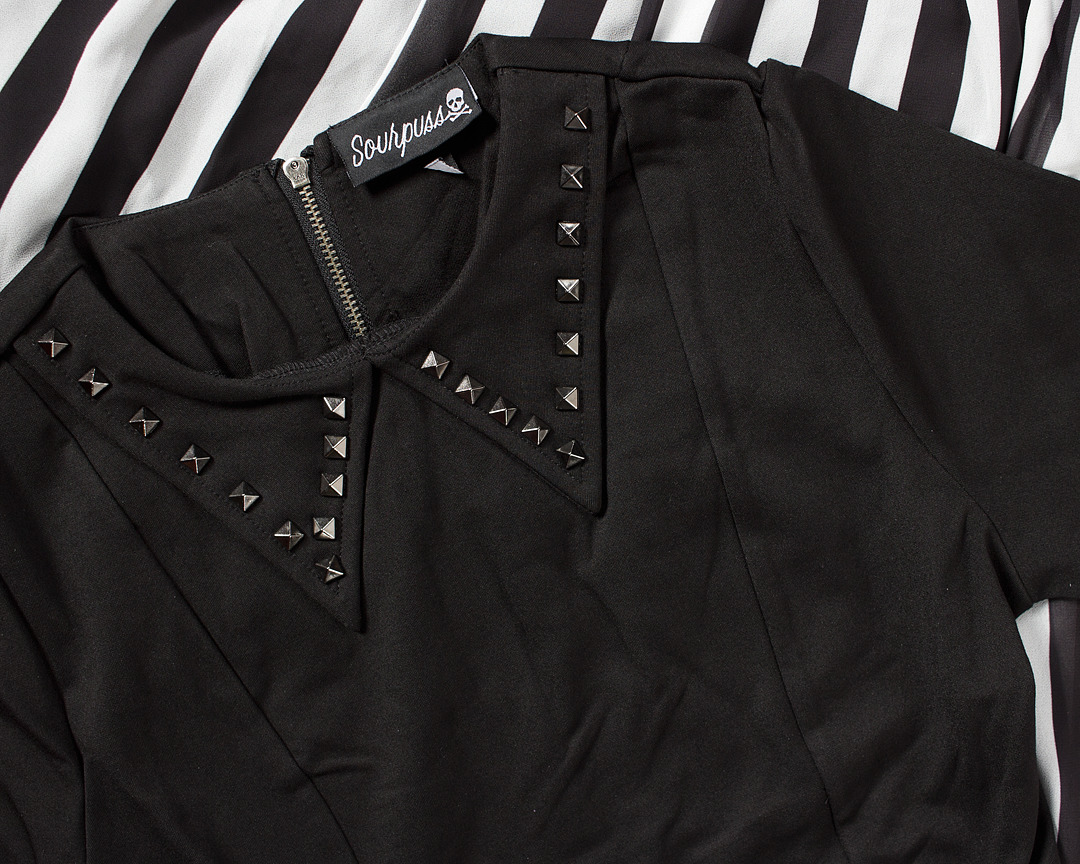 Sourpuss: Studded Dress Black (Small) image