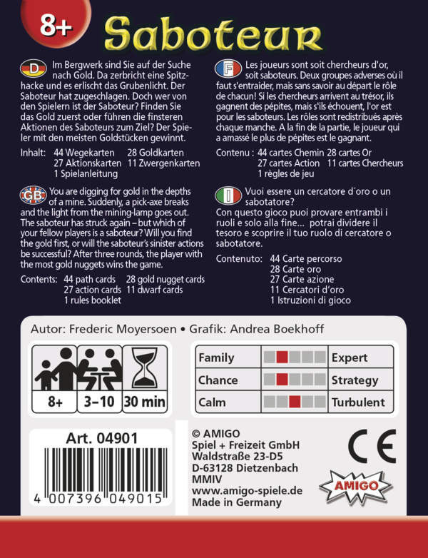 Saboteur Card Game image