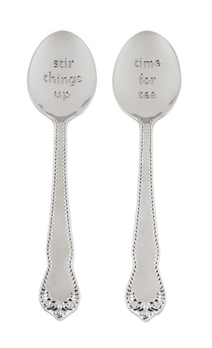 Pinky Up: Stir Things Up Tea Spoons - (Set of 2)