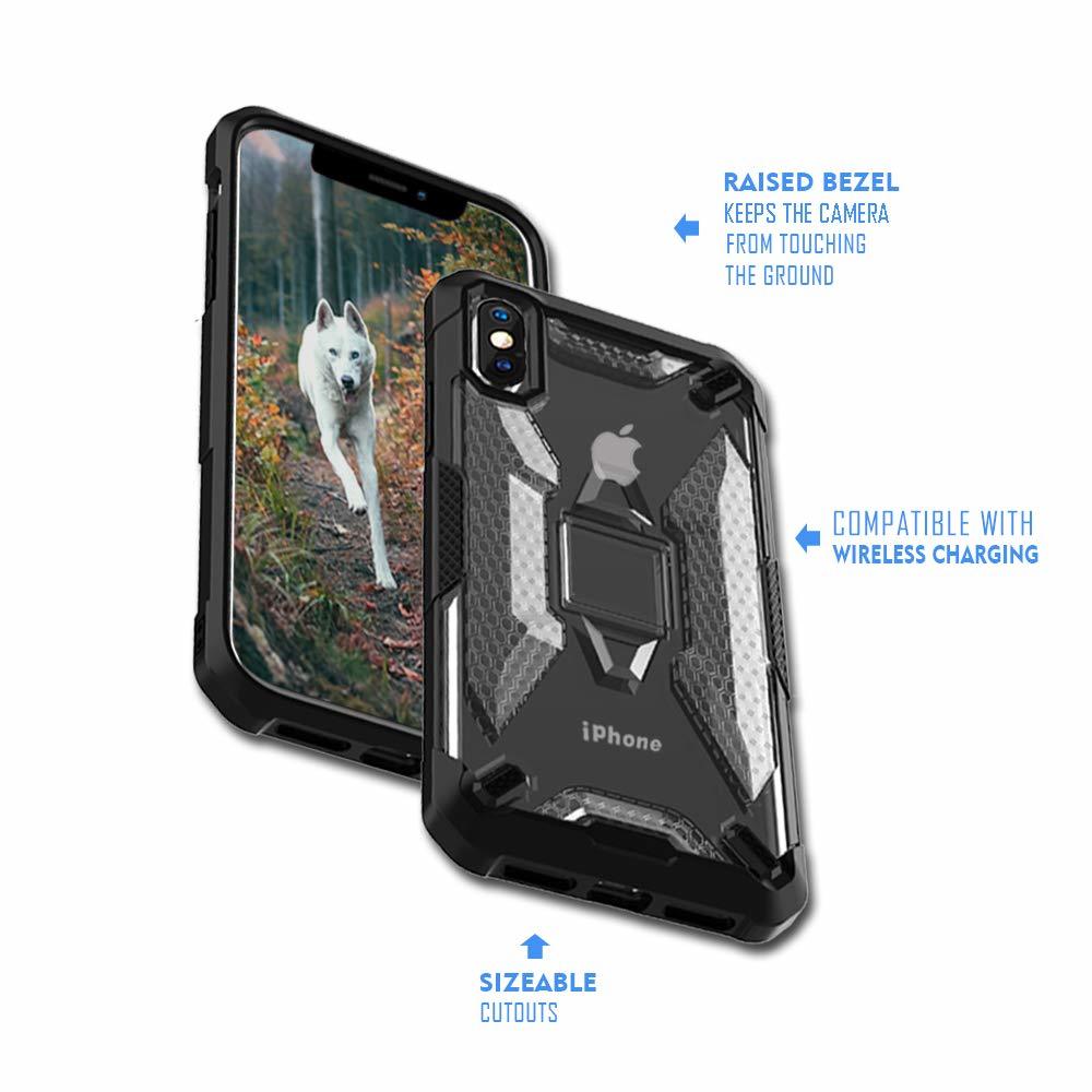 Miesherk: YY phone case for iPhone XS MAX- Grey+Black image