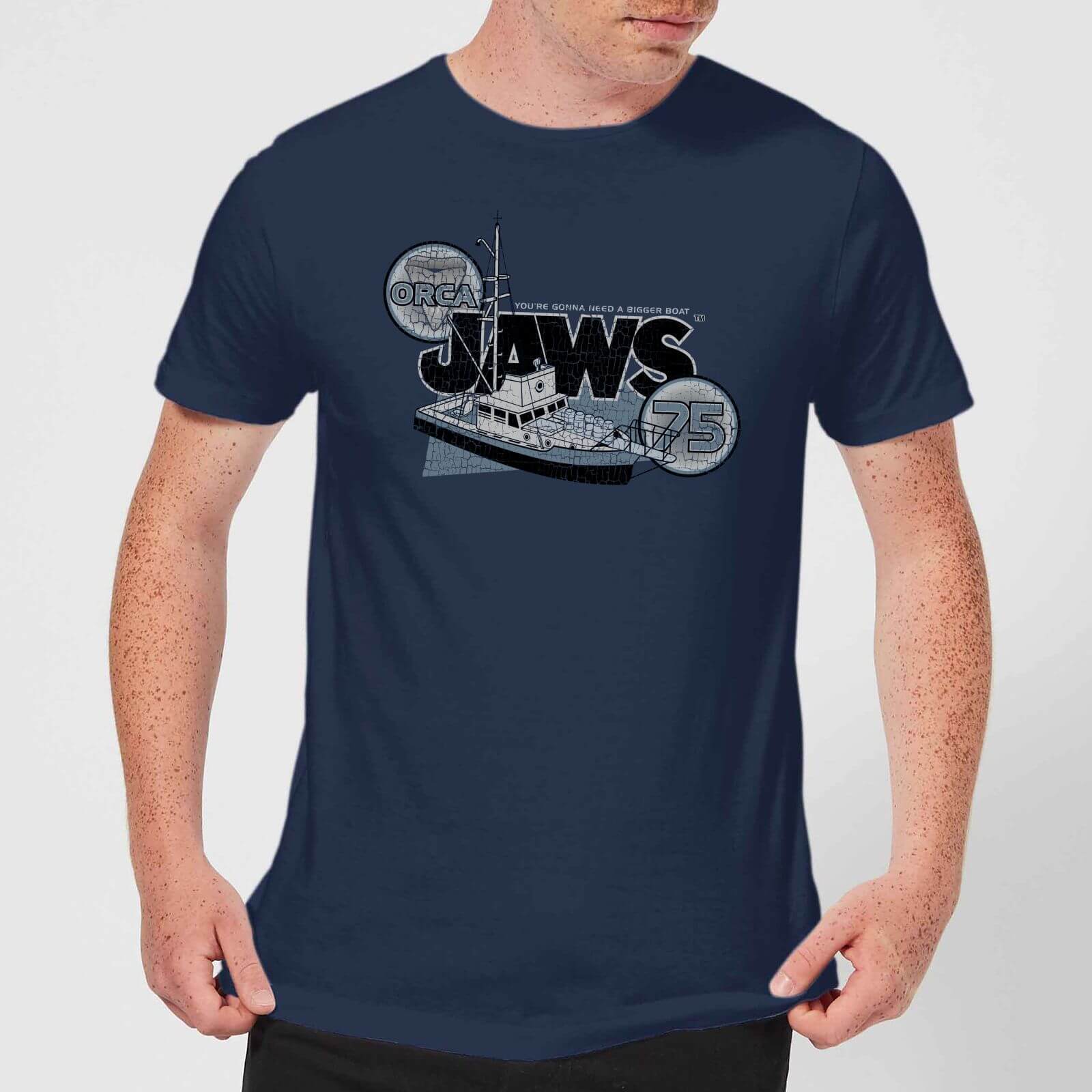 Jaws: Orca 75 T-Shirt - Navy/Small image