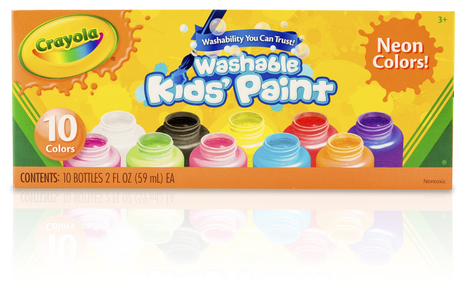 Buy Crayola Washable Neon Paint Pack 10 Colours at Mighty Ape Australia