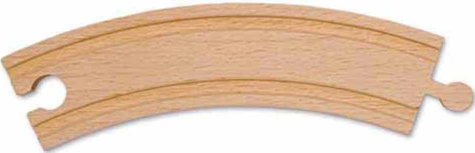 Melissa & Doug: 150mm Wooden Curved Track - 6 Pack