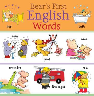 Bear's First English Words on Hardback by Catherine Bruzzone