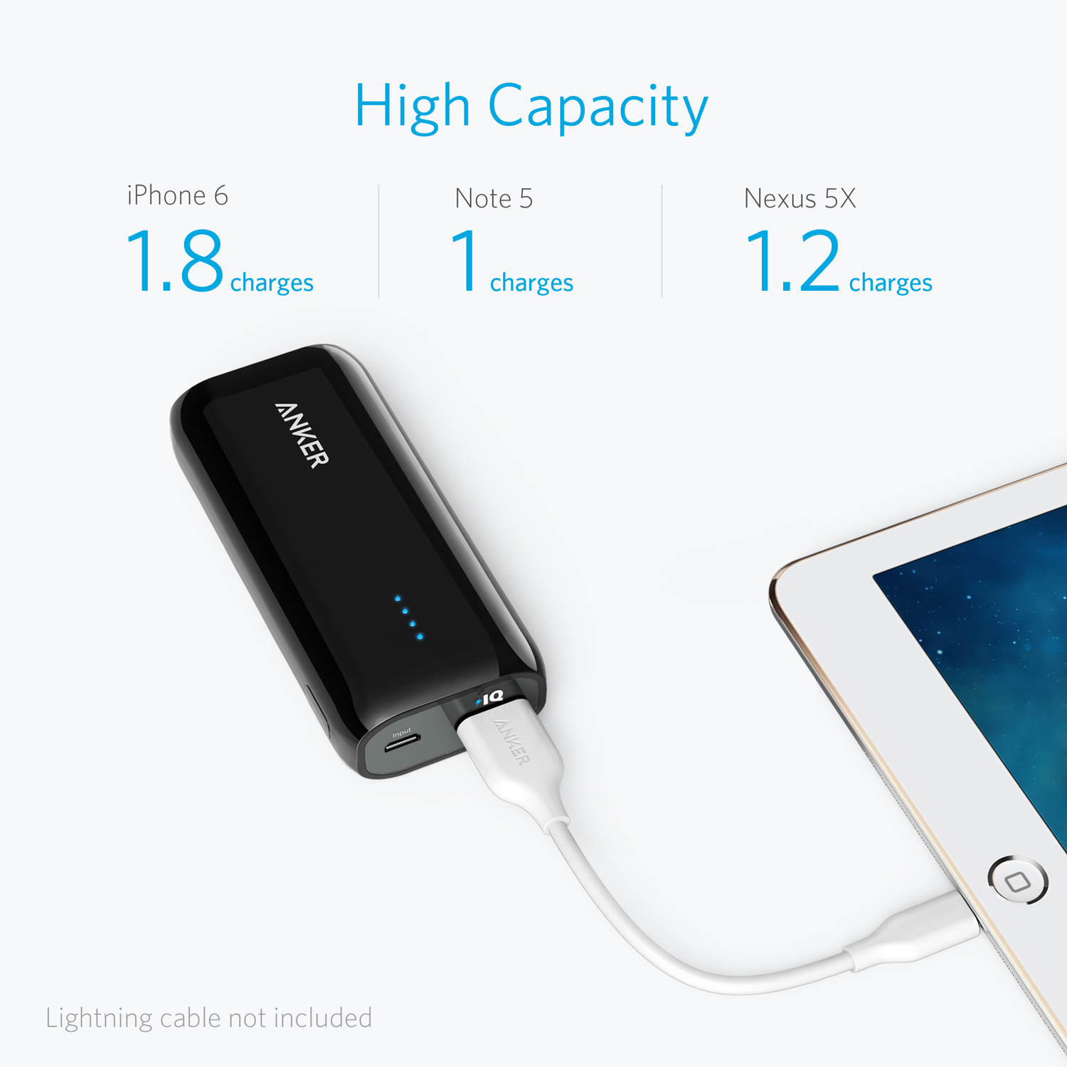 ANKER: Astro E1 5200mAh with 1x PowerIQ 2A port - Black image