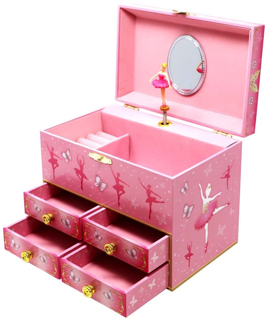 Buy Pink Poppy Ballet Musical Jewellery Box (Medium) at Mighty Ape NZ