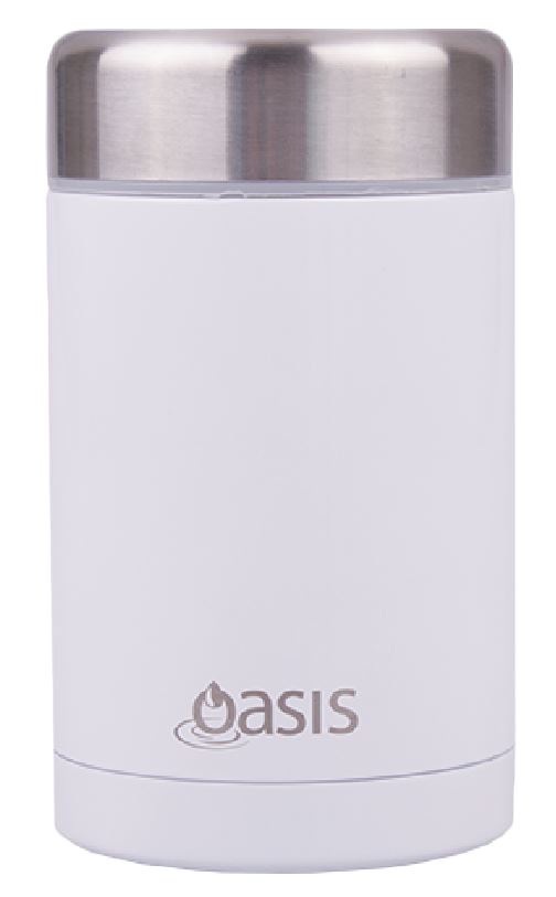 Insulated Stainless Steel Food Flask - 450ml (White) image