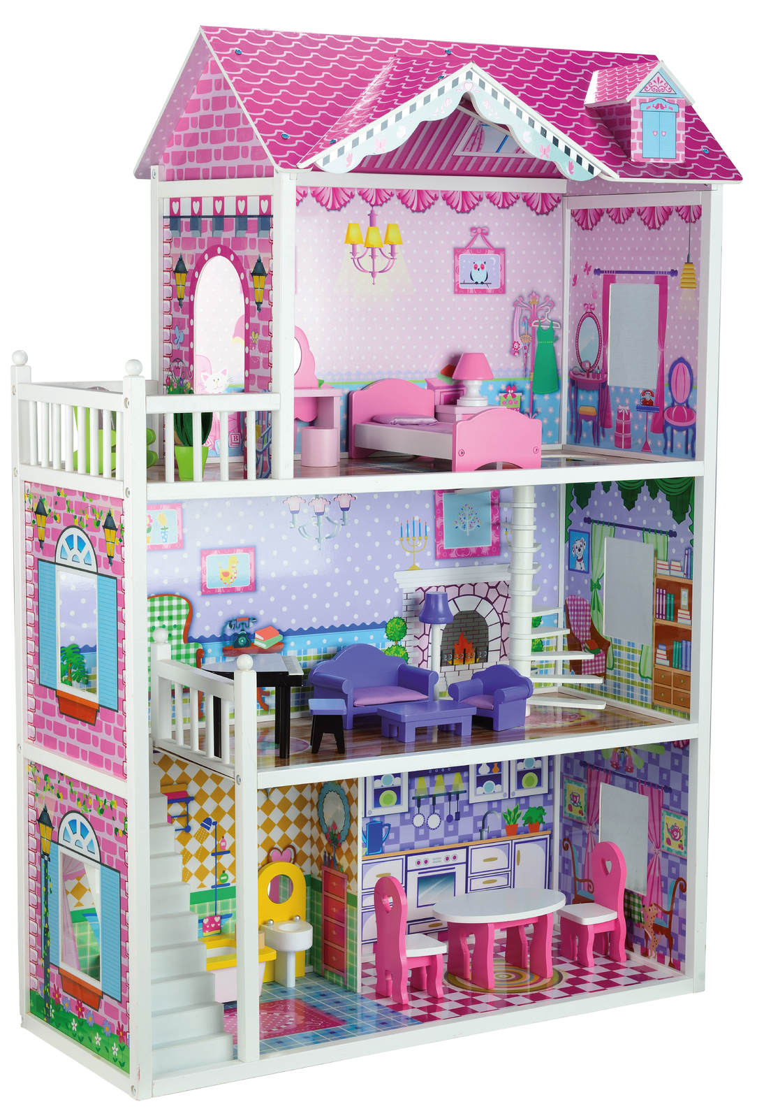 Buy Large Doll House With Furniture at Mighty Ape NZ