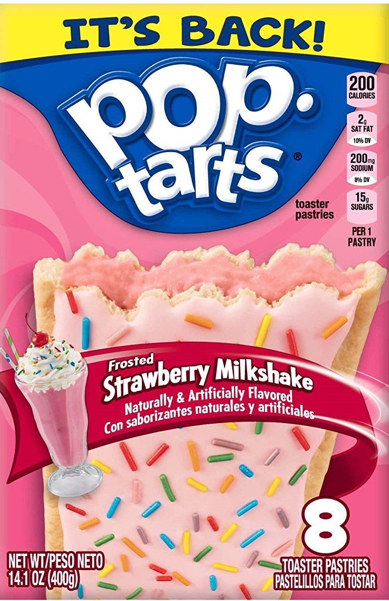 Kellogg's Pop Tarts Frosted Strawberry Milkshake image