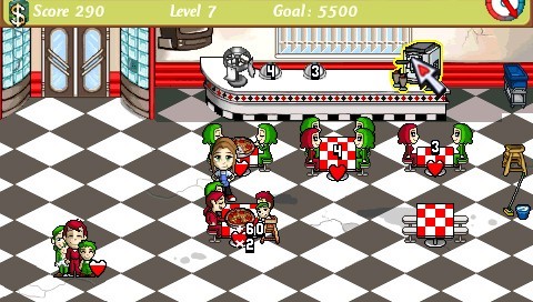 Diner Dash on PSP