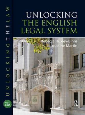 Unlocking The English Legal System by Rebecca Huxley-Binns image