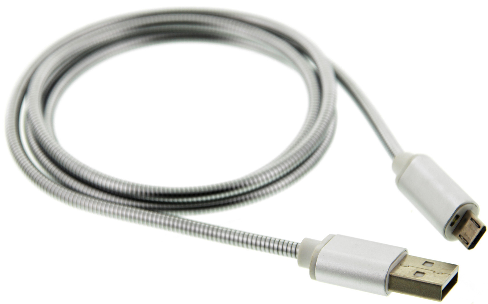 TouchLight Charge: 1m USB Charging Cable - Micro USB (Silver) image