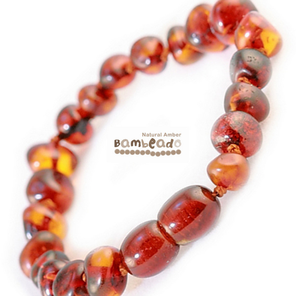 Bambeado Amber Anklet - Baby Bud - Cognac image