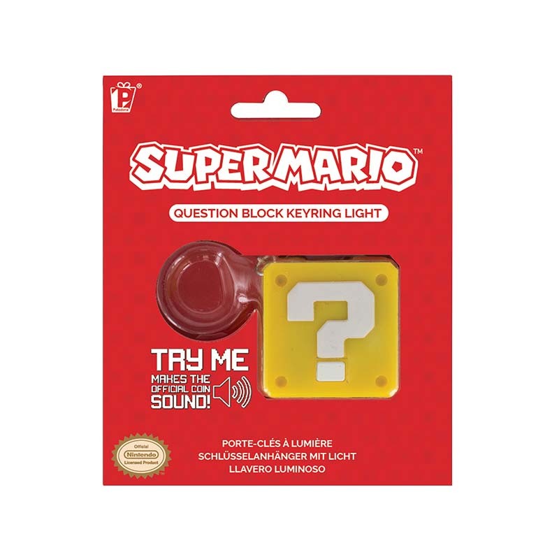 Super Mario Question Block Keyring Light