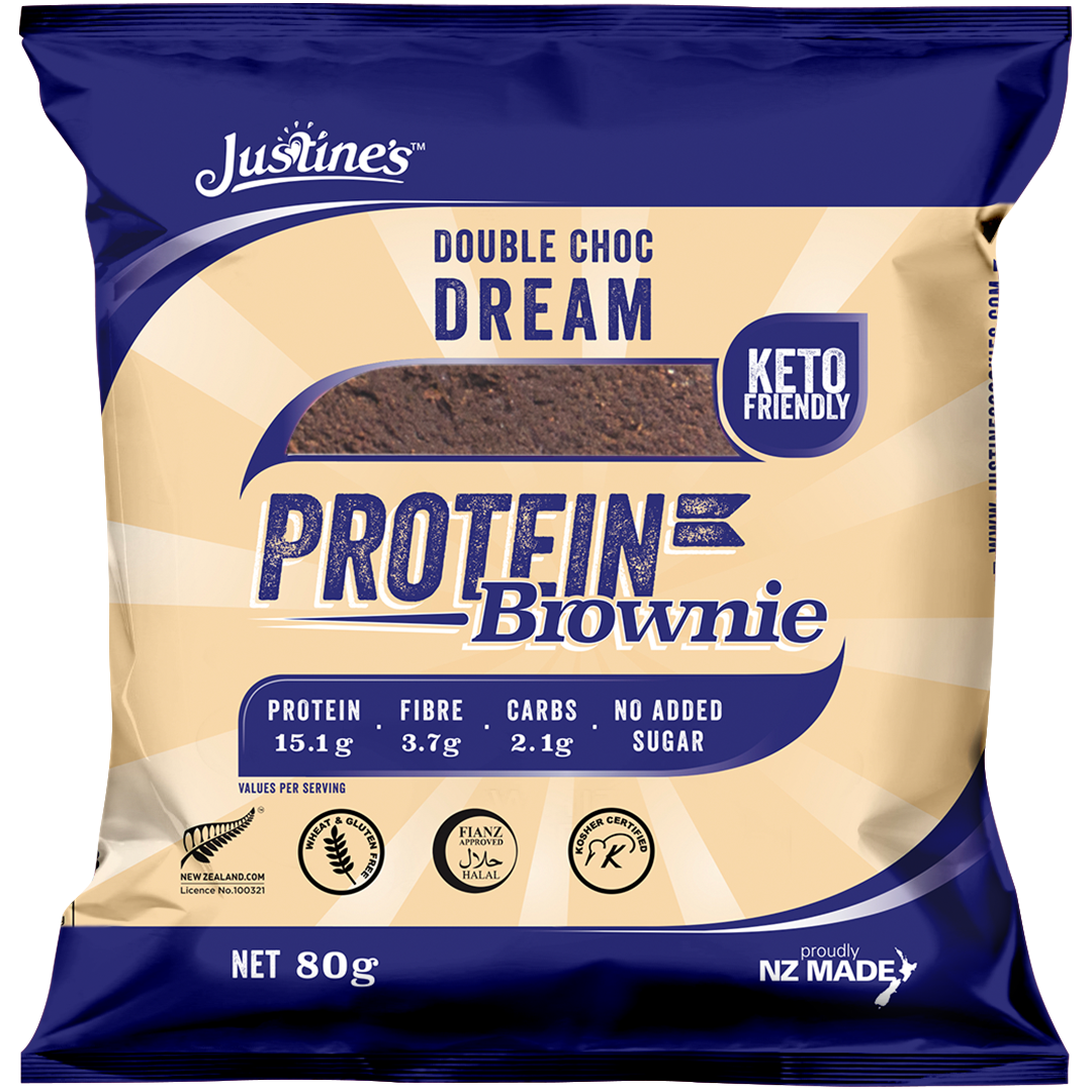 Justine's Protein Brownies - Double Choc Dream (12 x 80g) image