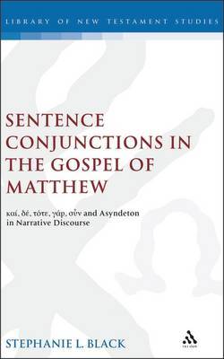 Sentence Conjunctions in the Gospel of Matthew by Stephanie Black image