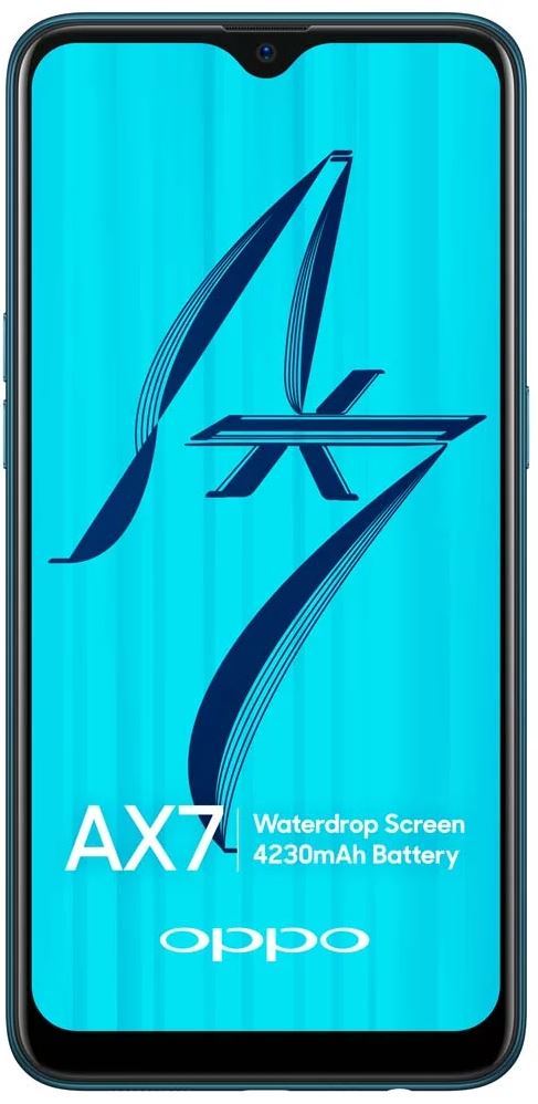 OPPO AX7 Smartphone Glaze Blue image