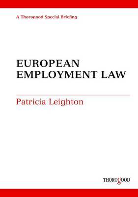 European Employment Law by Patricia Leighton image