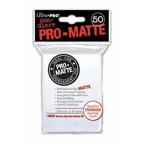 Pro-Matte: Deck Protector Sleeves - White image